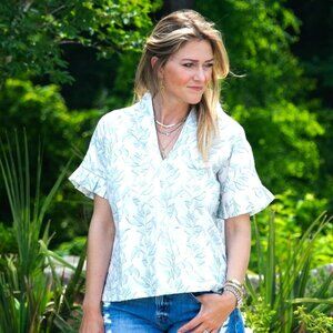 Brooke Wright Designs - Pleated Kimono Top (size L/XL) - NWT